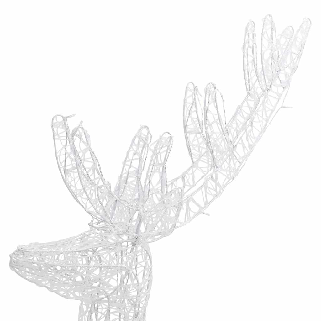 XXL Reindeer Christmas Decoration Acrylic 250 LED 2 pcs 180 cm