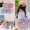 Adorable 3d Cartoon Kids Backpack Dusty Pink Oxford Cloth Breathable School Bag For Ages 3 To 5