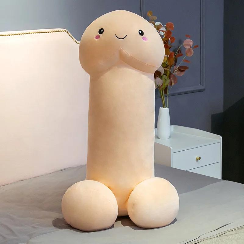 Cute Funny Penis Plush Toy Simulation Stuffed Soft Dick Doll Real-life Penis Pillow Cushion Cute Sexy Toy