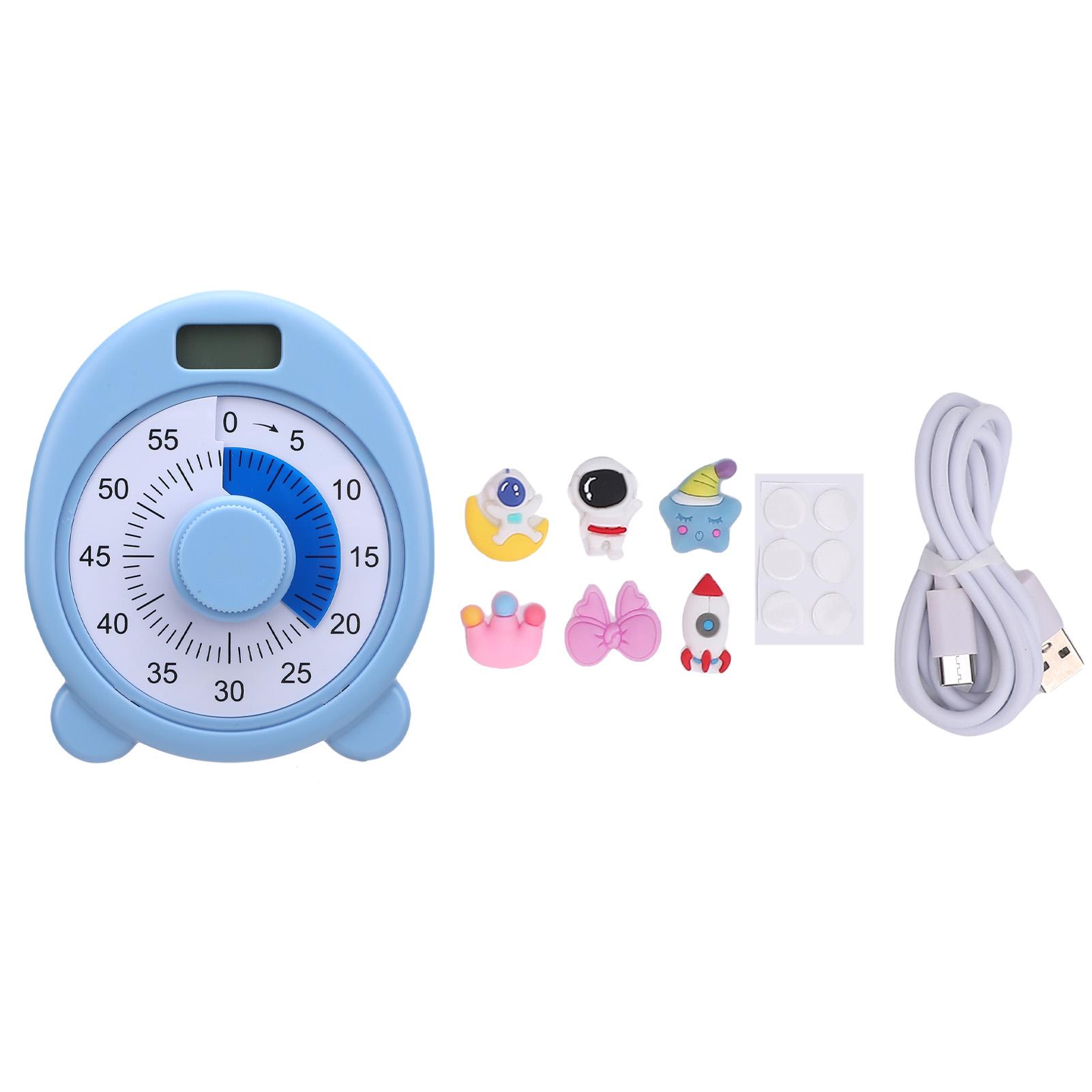 

Visual Timer 60 Minute Mechanical Timing 99min 59sec Electronic Timing Visual Countdown Timer for синий