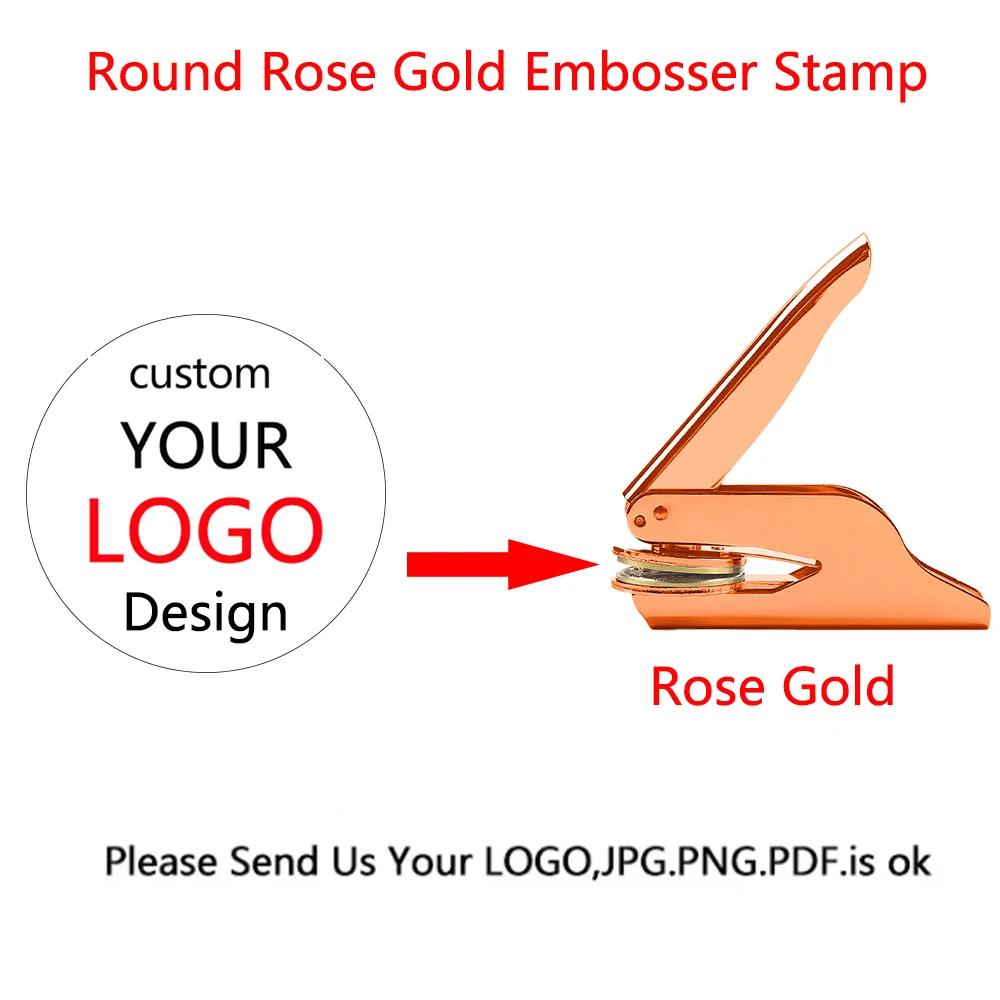 Customized Embossed Stamp Personalized Custom Book Embosser Seal Wedding Invitation Logo Customization Embossing Paper Stamps