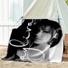 1pc singer pattern blanket, all season lightweight home office outdoor nap multifunctional blanket
