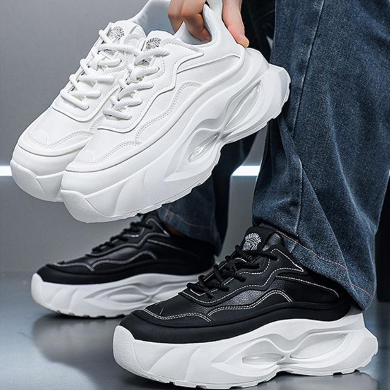 Summer High Quality Men's Sneakers New Fashion Heightening Platform Shoes Outdoor Versatile Comfortable Breathable Casual Shoes