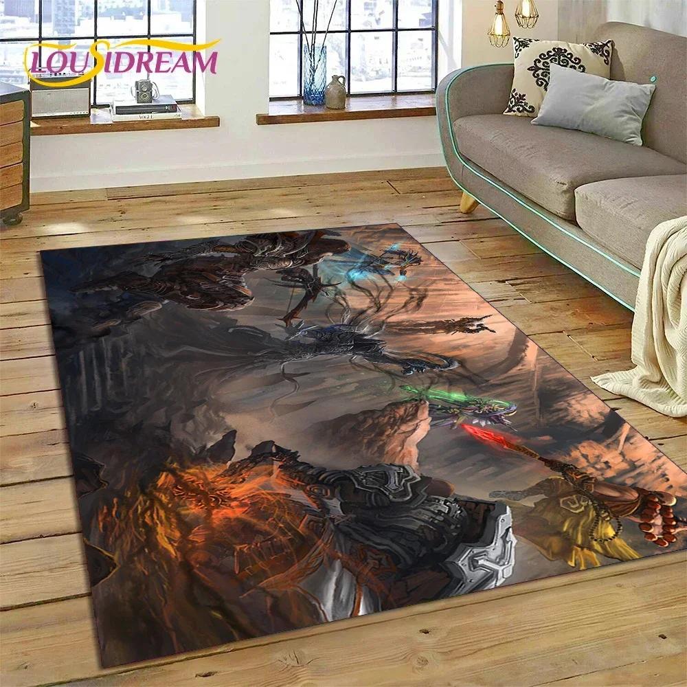 Diablo 3D Retro Game Gamer Carpet Rug for Bedroom Living Room Home Sofa Decoration,Children Play Game Large Decor Floor Mat Gift