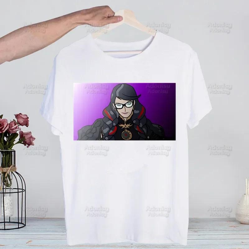 Game Bayonetta Harajuku T-shirts Summer Men/Women Hip Hop Funny Print Tshirt Streetwear T Shirt Short Sleeve Tee Top