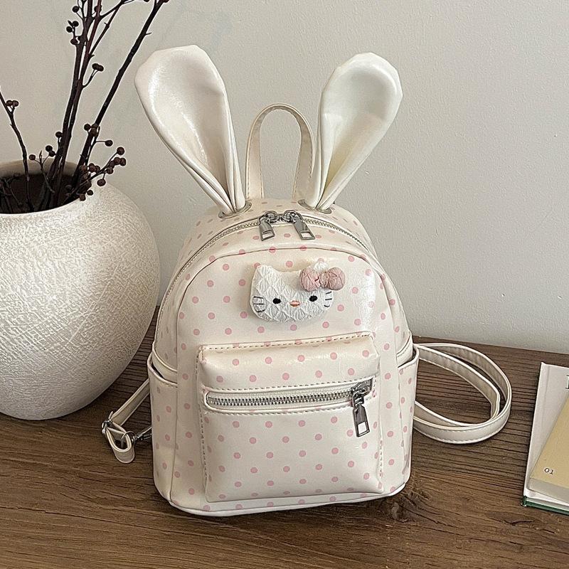 Schoolbag Premium School Bag Backpack Women's Travel Light Backpack 1011 New Summer Fashion Niche Polka Dot Commuter Bag