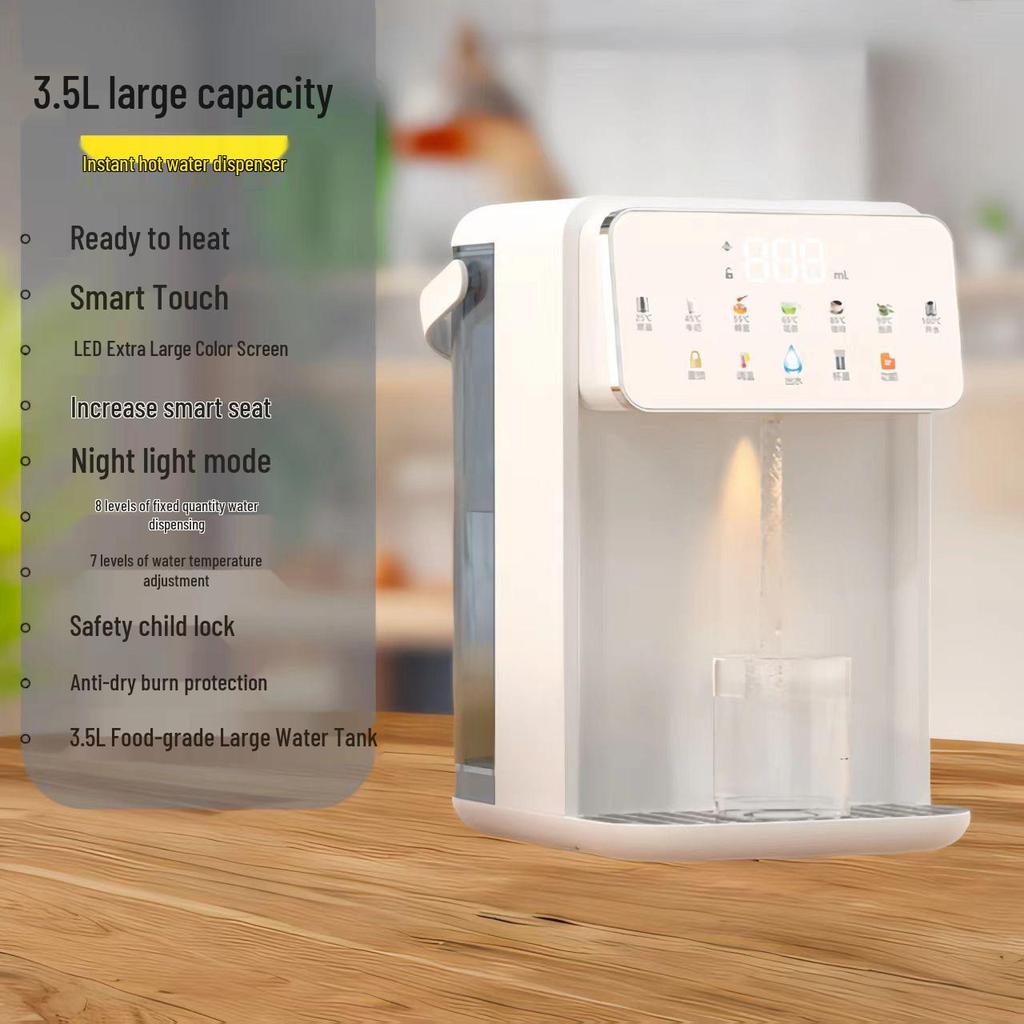3L Sofortheißwasserspender, Tischgerät mit Ein-Knopf-Bedienung für den Heimgebrauch