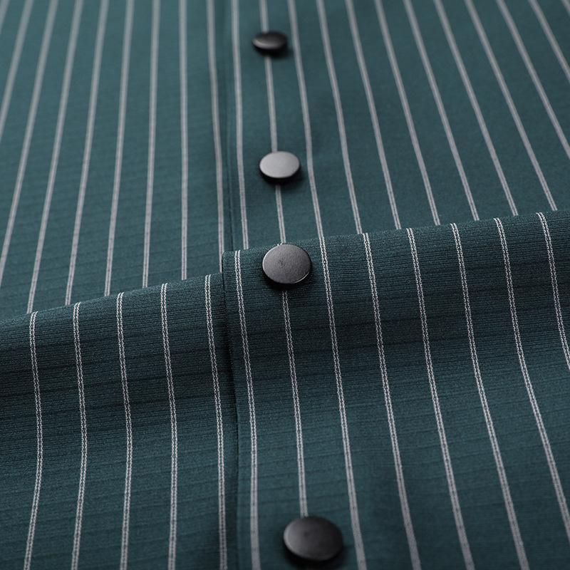 Summer New Men's Slim-fitting Seamless Shirts, Middle-aged Lapel Short-sleeved Business Shirts, Dad Clothes