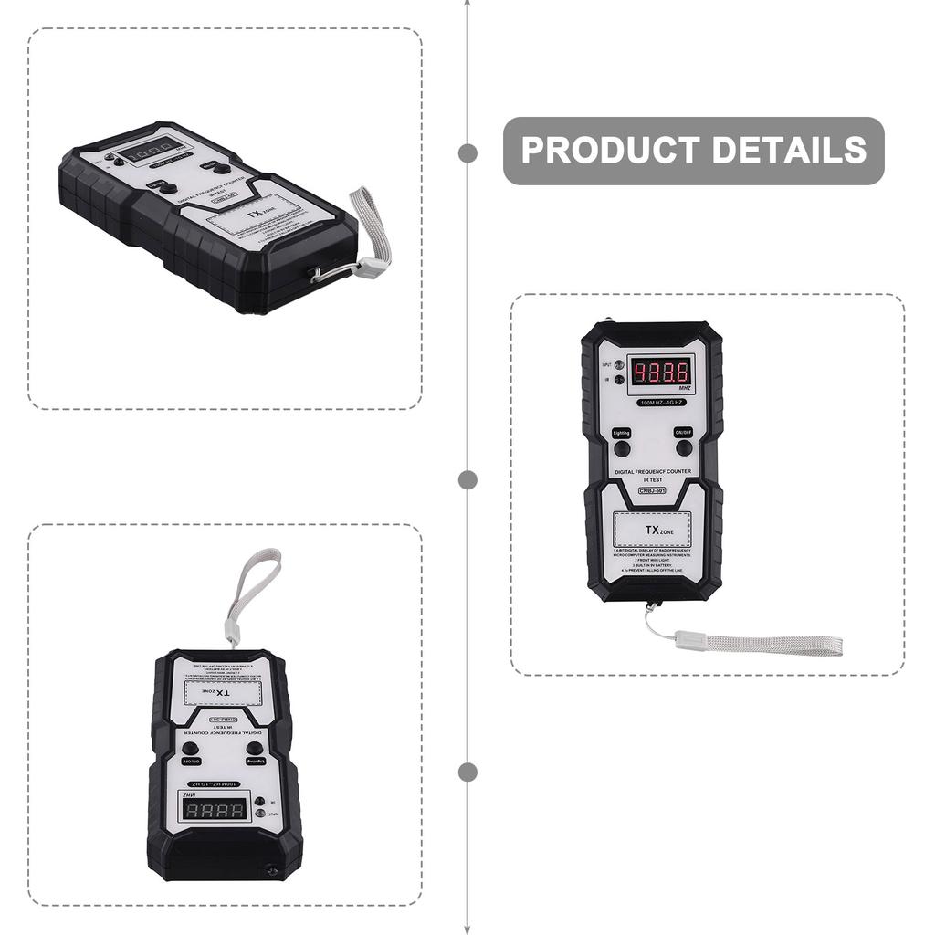 Für Profis und Hobbyisten Digitaler Frequenztester Infrarotsensor-Tester Sturzsicher Frequenzanpassung