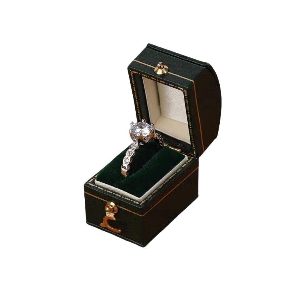Storage Organizer Octagonal Earrings Ring Box Square High-quality Jewelry Display Case Heart Shaped Jewelry Case Wedding