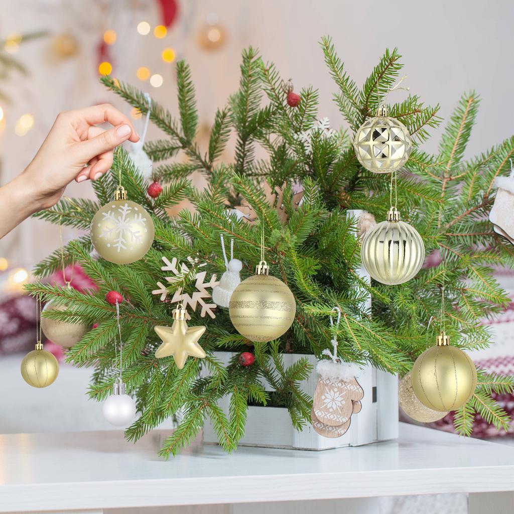 42 Stück Ornamente Partydekoration Hängeanhänger Dekoration Weihnachtsdekorationen