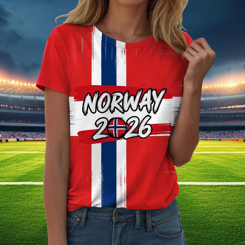 Women Casual Pullover T Shirt Crew Neck Short Sleeve Letter Print Top for Everyday Wear Lightweight Soft Fabric