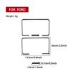 Carbon Fiber Car Accessories Vanity Makeup Mirror Panel Frame Modified Interior Cover Sticker Trim For Ford Focus MK3 2012-2018