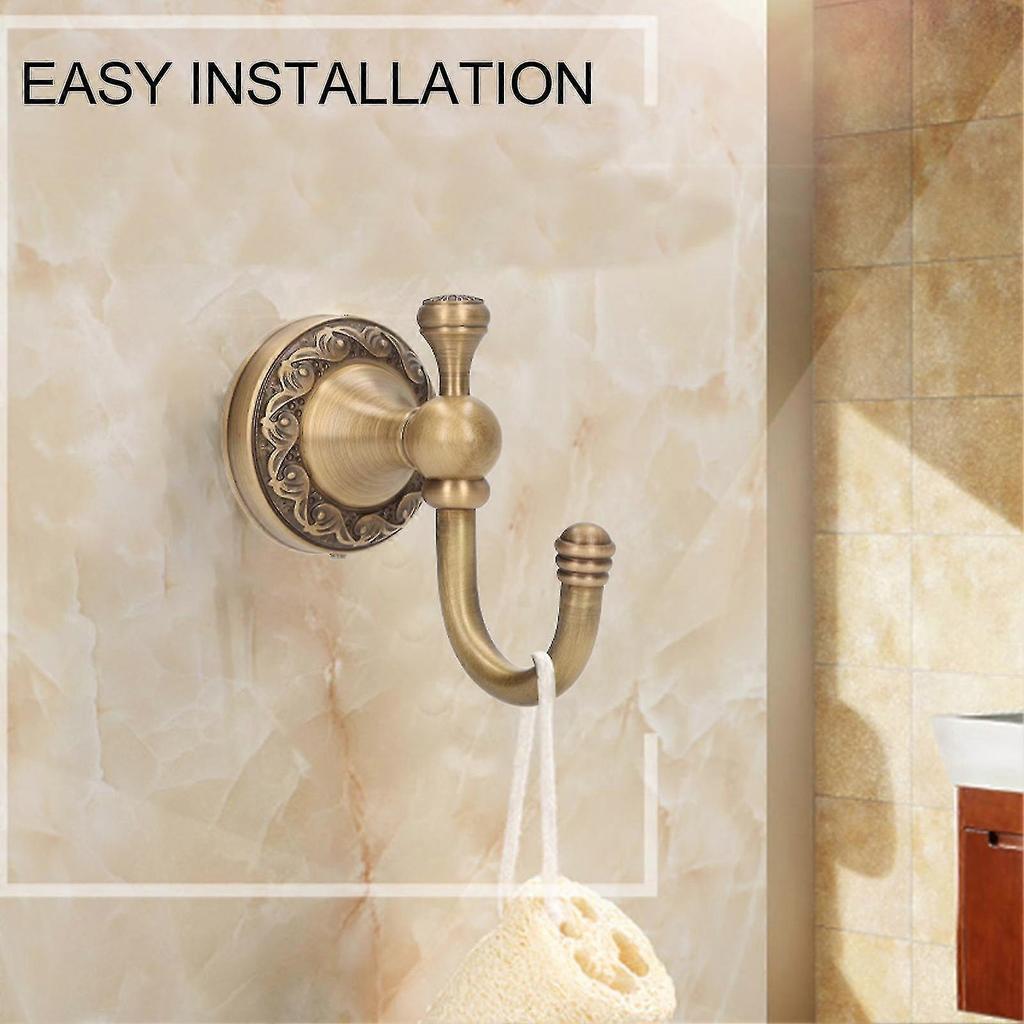 Robe Hook Copper Stainless Steel Antique Style Easy Installation Wall Mounted Coat Hook For Bathroom Bedroom