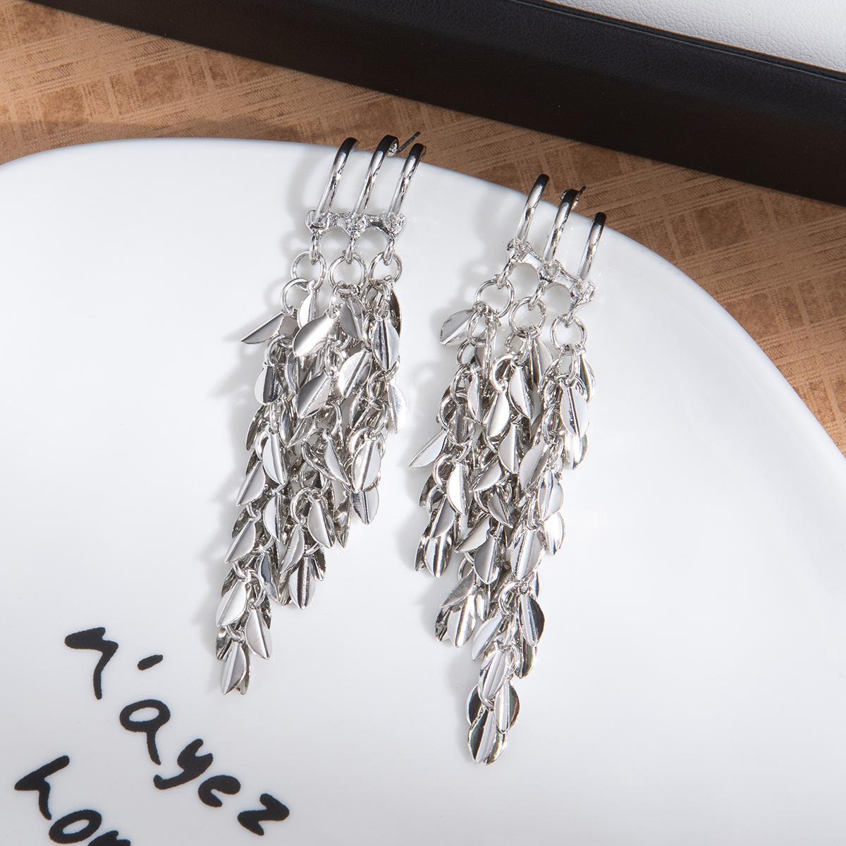 

Golden Wheat Ear Long Fringed Earrings Women S Light Luxury Exquisite Cold Wind High Sense Fashion Temperament Earrings