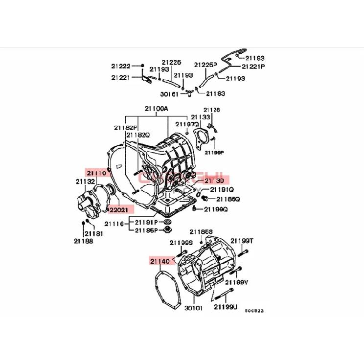Transfer Case Repair Kit Oil Seal Gasket For Pajero Montero V11W V23W V31W V32W V32W V36W MB831918 MD723202 MD736300 MD703812