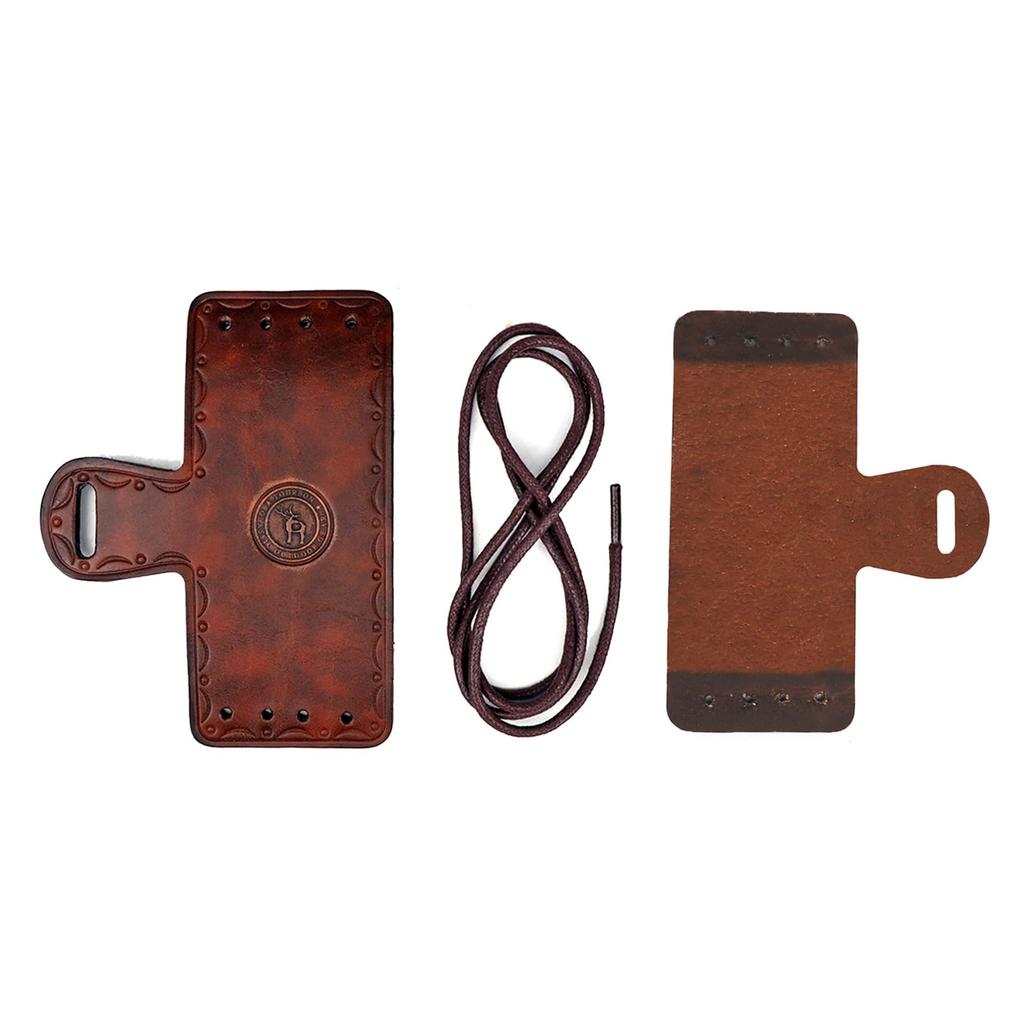 TOURBON Adjustable Leather Gun Sling Loop Holster Barrel Sling No Drilling Required Adapter,