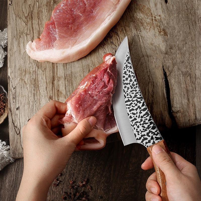 Cuțit de dezosat de 6 inci Cuțite de bucătărie pentru măcelar Cuțite din oțel înalt forjate manual Instrument de bucătărie