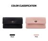 Stylish Korean Long Women's PU Wallet with Flip Pocket & Fashion Lock