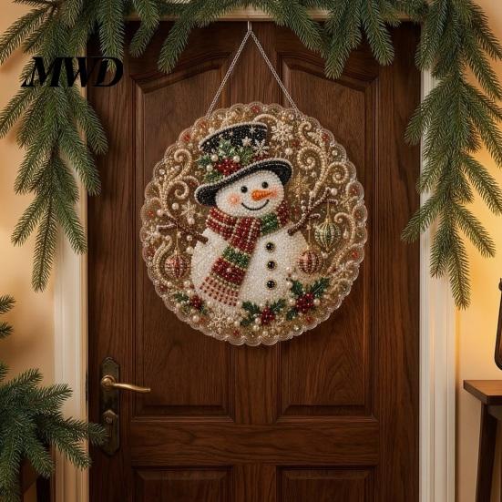 Weihnachtsgeschenk für die Familie Christmas Faux Pearl Art Kit, DIY Strassstein Edelstein Malerei Bastelset, Nikolaus Baum Wohnzimmer Dekorationen Socke Elch Muster