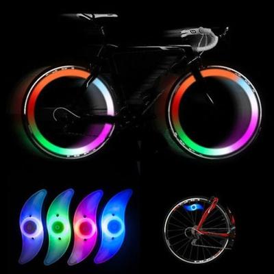 Flashing LED Bike  Cycling Willow Wheel Wire Tyre Bright Spoke Light Lamp Bicycle Lights