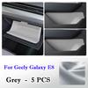 For Geely Galaxy E8 2023 2024 2025 Car Door Groove Mat Leather Glove Box Front Rear Side Car Door Side Storage Box Accessories