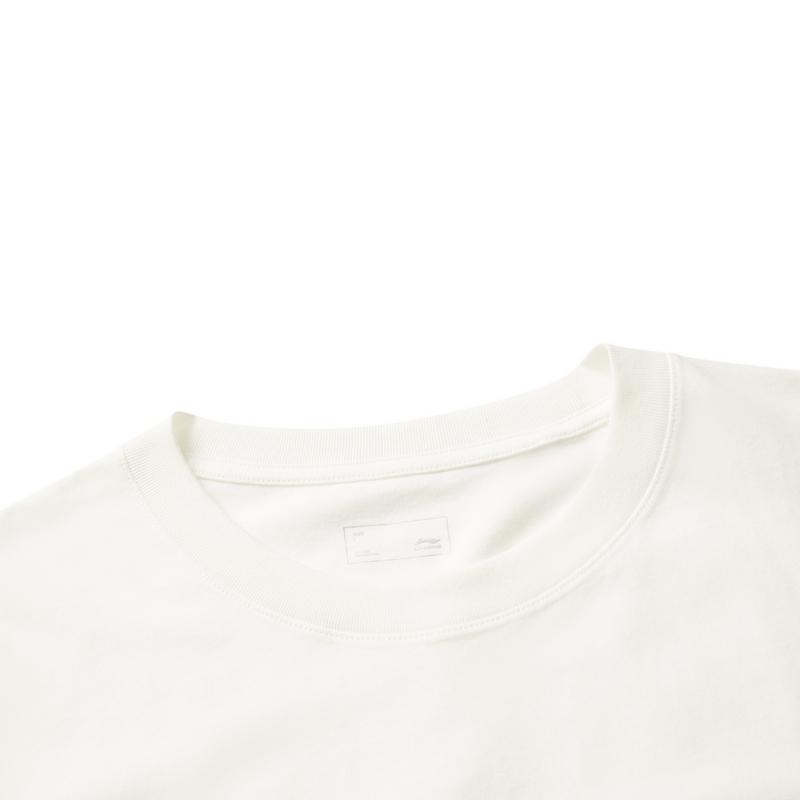 Li-Ning Fashionable Comfortable Sports T-Shirt Men tops Off-White AHSV341-3