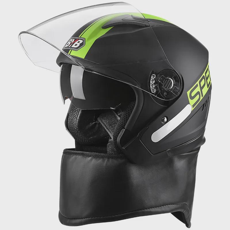 3C Certified All-Season Motorcycle Helmet with Dual Anti-Fog Lenses