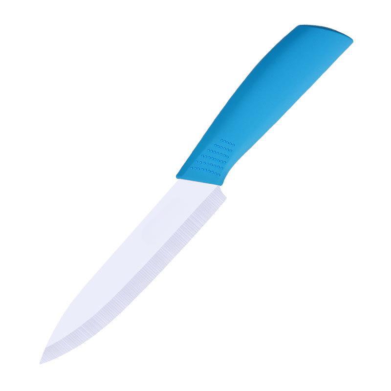 Multi-color Ceramic Fruit Knife for Kitchen 5 Inch Chef Knife with Sheath Utility Slicing Cooking Tool for Vegetable Rustproof Zircon