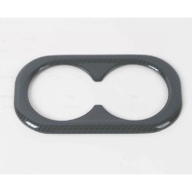 For Honda CR-V Rear Armrest Water Cup Holder Panel -2024 Carbon Fiber Steel