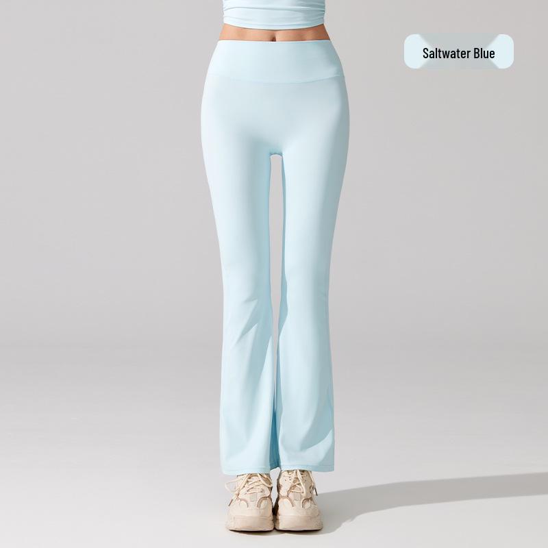 High Waist Nude Antibakterielle Micro Flare Yogahose - Schlankmachend, Hüfthebend, Hoher Schnitt für Damen
