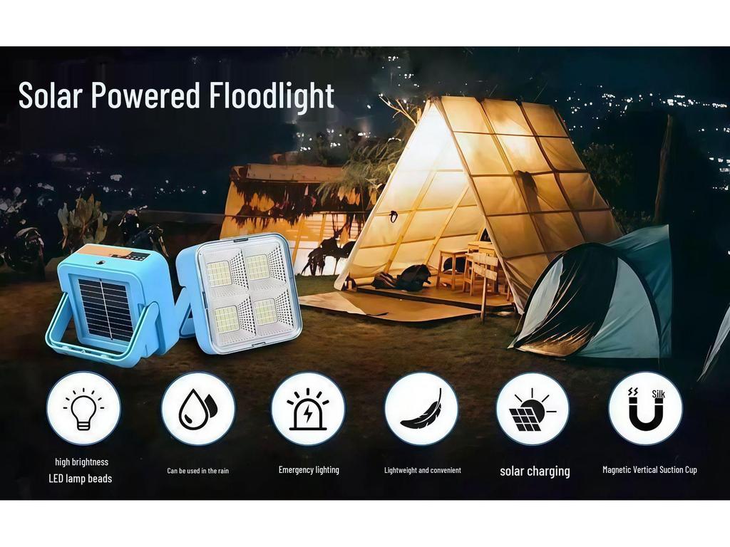 Super Bright Mini LED Solar Floodlight for Outdoor and Emergency Use