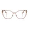 Prada Temple logo acetate square optical glasses women's purple