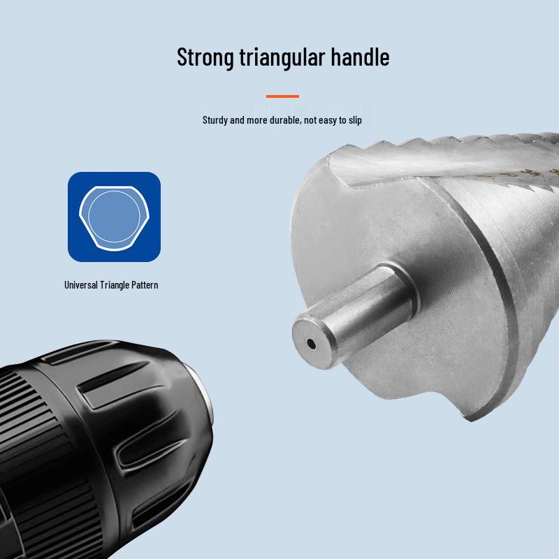Spiral Groove Step Drill Bit 6-60MM - Multi-purpose Hole Opener and Expander