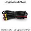 Raptor Conversio Grille Grill W/F&R/LED Wire Harness Cable For Ford F-150 F150