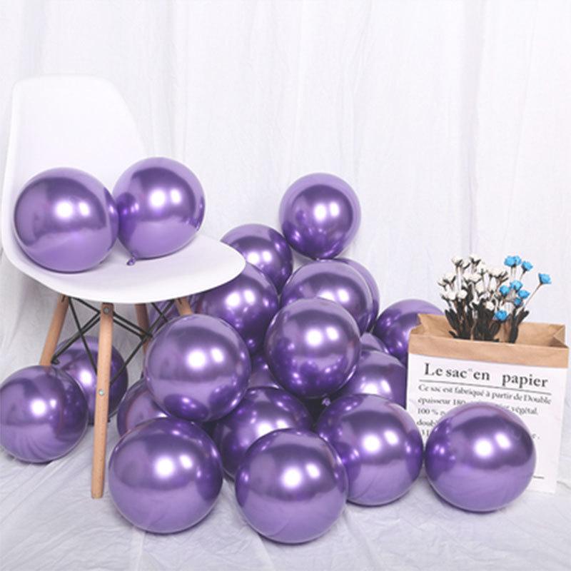 Pearlescent Metal Balloons - 5", 10", 12" for Wedding, Party, Mall Decorations & Anniversaries