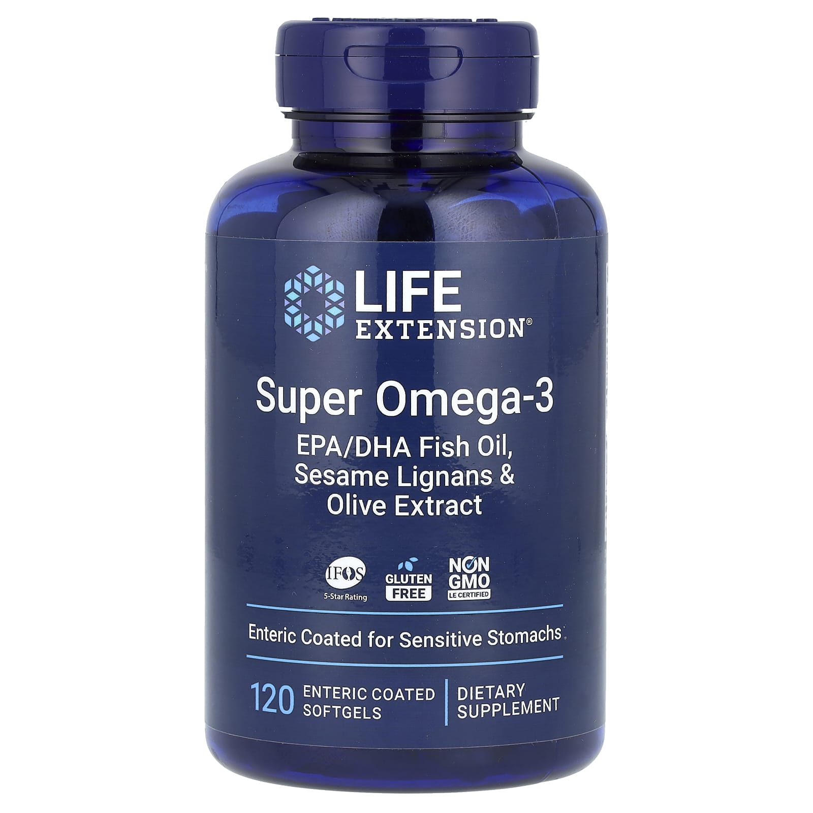 

Super Omega 3, Epa/Dha Fish Oil, 120 Enteric Softgels