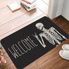 Halloween Skull Ghost Printed Kitchen Carpet Living Room Dining Room Laundry Floor Mat Bath Balcony Hallway Non-slip Door Mat