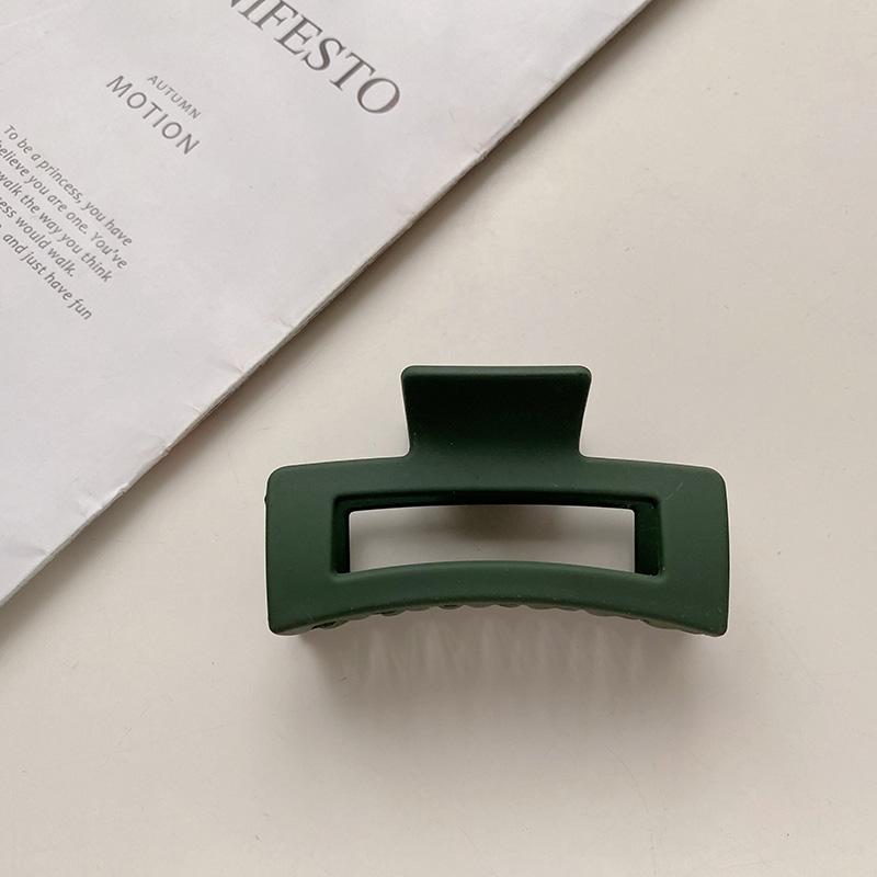8.7cm Square Rectangle Simple Multi Colors Hair Claw Clips Middle Matte Hair Claw for Woman Girls