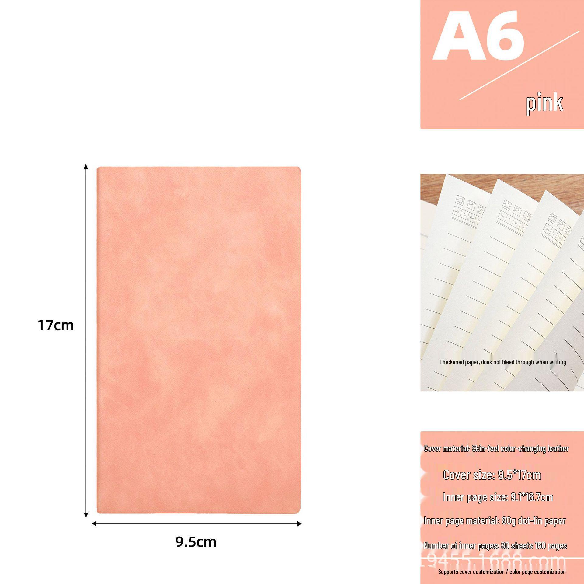 Personalized A5 Flower Buckle Loose-Leaf Notebook Diary for Business & Office