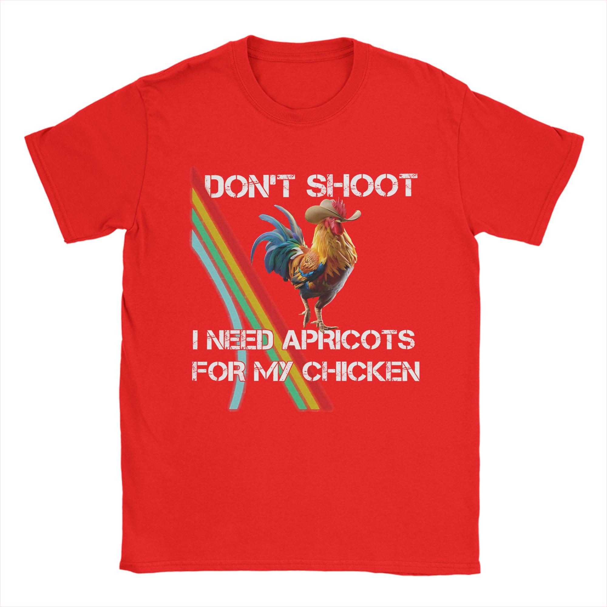 

Mens Don Shoot Game Arc Raiders Chicken Meme T Shirt Pure Cotton Clothes Funny Short Sleeve Round Neck Tees Gift Idea TShirt S