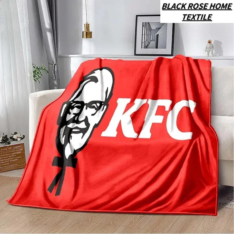 

Модное Арт-Принт KFC Логотип Плед для Спальни Дивана Теплый Фланелевый Кемпинга Путешествий На Улицу Взрослый Покрывало 40x50in