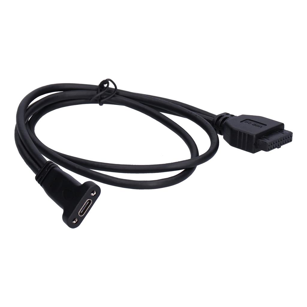 Adapter Cable 19Pin USB 3.0 to External USB TypeC Socket 50cm Data Transmission Line
