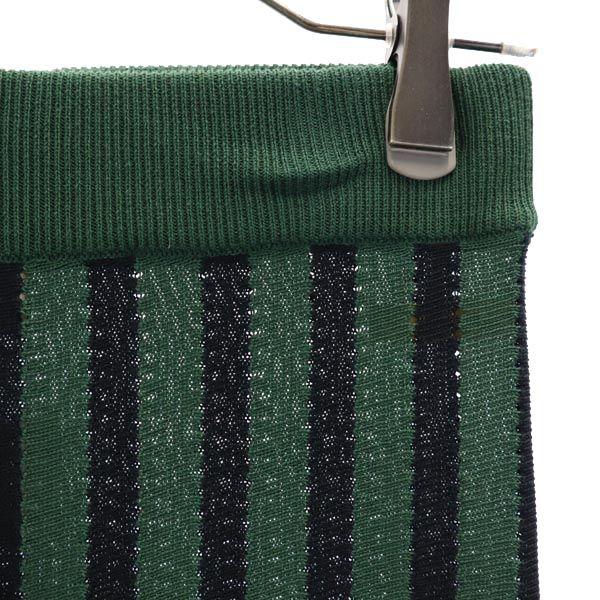 Marni Made In Italy Stripe Knit Pants 40 Green System Women Used
