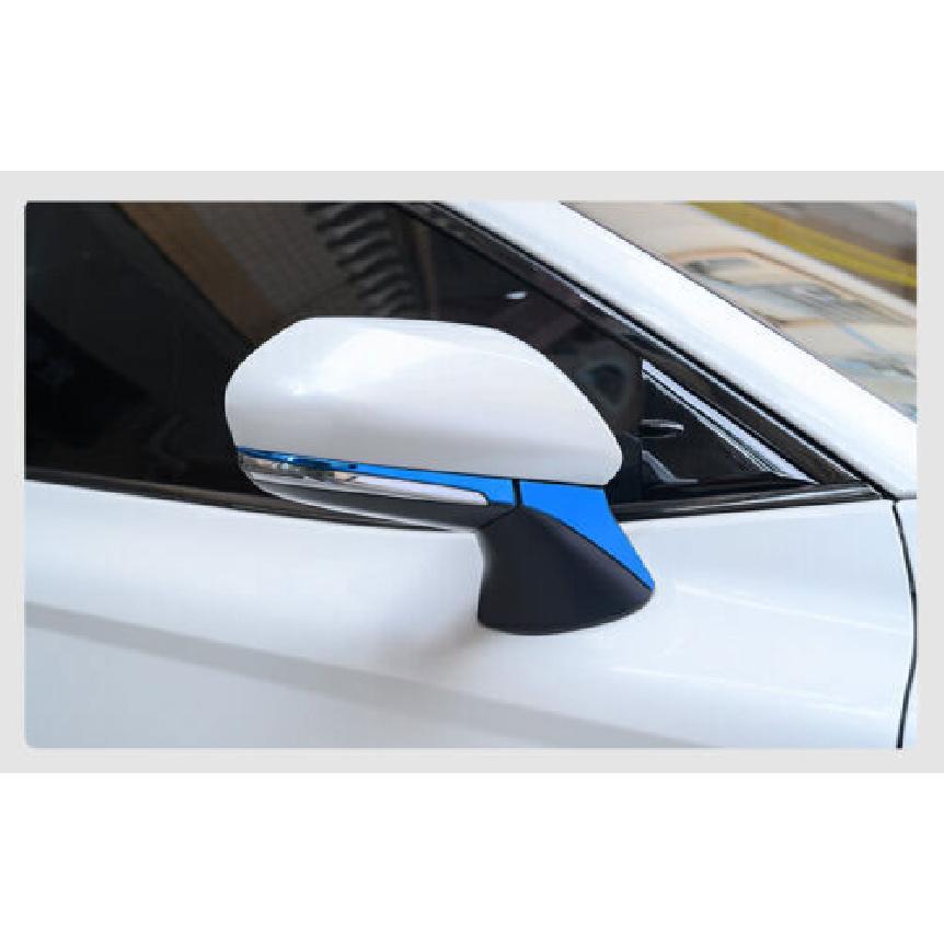 Fit for 2018- Blue Steel Rearview Mirror Decor Strip Trim  Toyota Camry 4PCS