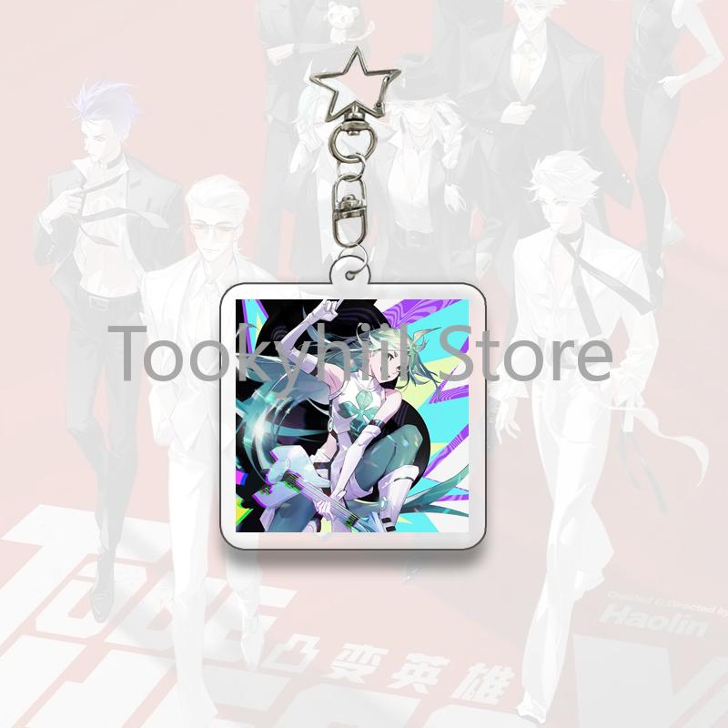 

TO BE HERO X Keychain Acrylic Bag Decorate Queen Pendant DRAGON BOY Exquisite Cartoon Accessories Student GHOSTBLADE Girl Gift 4-5cm