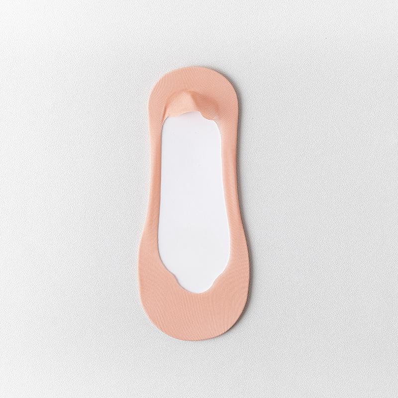 Women's Summer Ultra Thin Hollow Mesh Breathable Invisible Silicone Non Slip Socks