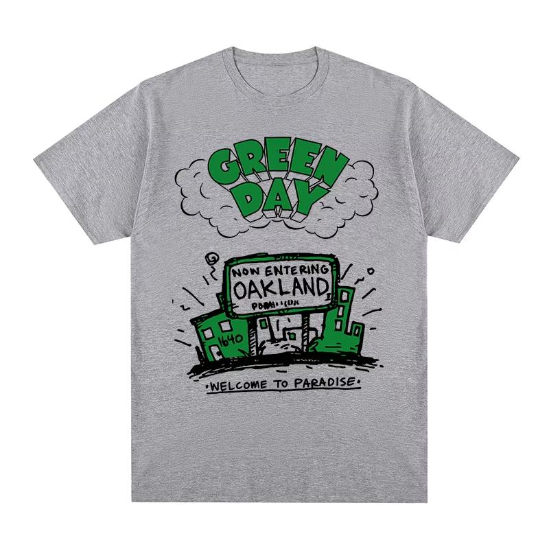 2026 New Green Day Retro T-shirt, Cute Kawaii Graphic, Y2K Aesthetic Pure Cotton Men and Women Fashion T-Shirt