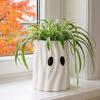 Ghost Planter Planter, Halloween Shaped Bucket, Cute Desktop Candy Whimsical Home Ornament Bowl for Office Shelf, Indoor Party Decor Small Resin Plant