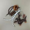 Miu Dachshund Cartoon Keychain: Trendy DIY Personalized Rope Charm Pendant